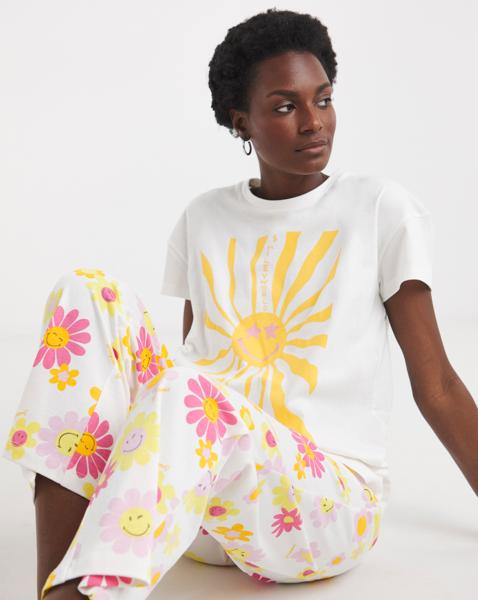 Smiley World Wide Leg Pyjama Set