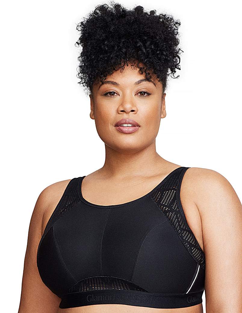 Glamorise Women's Black 1068 Sport Bra 42E