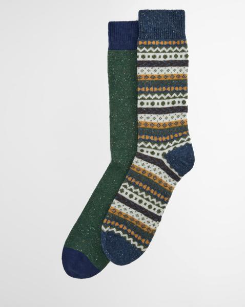 Barbour Fair Isle Sock 2 Pack - Classic