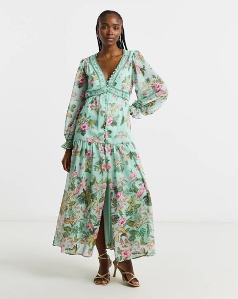 Joanna Hope Printed Button Through Dress - Image