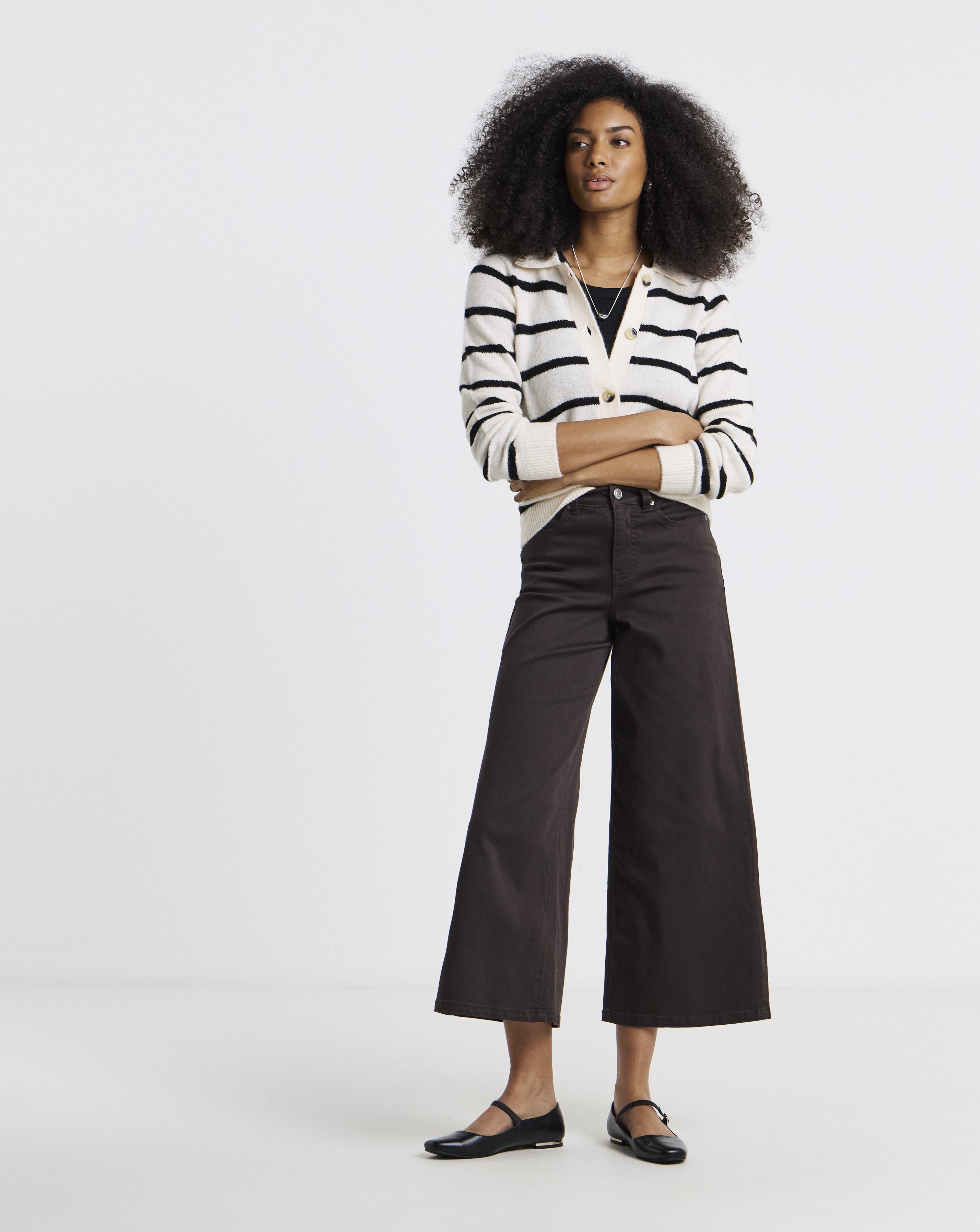 Simply Be Chocolate 24/7 Culotte Jeans