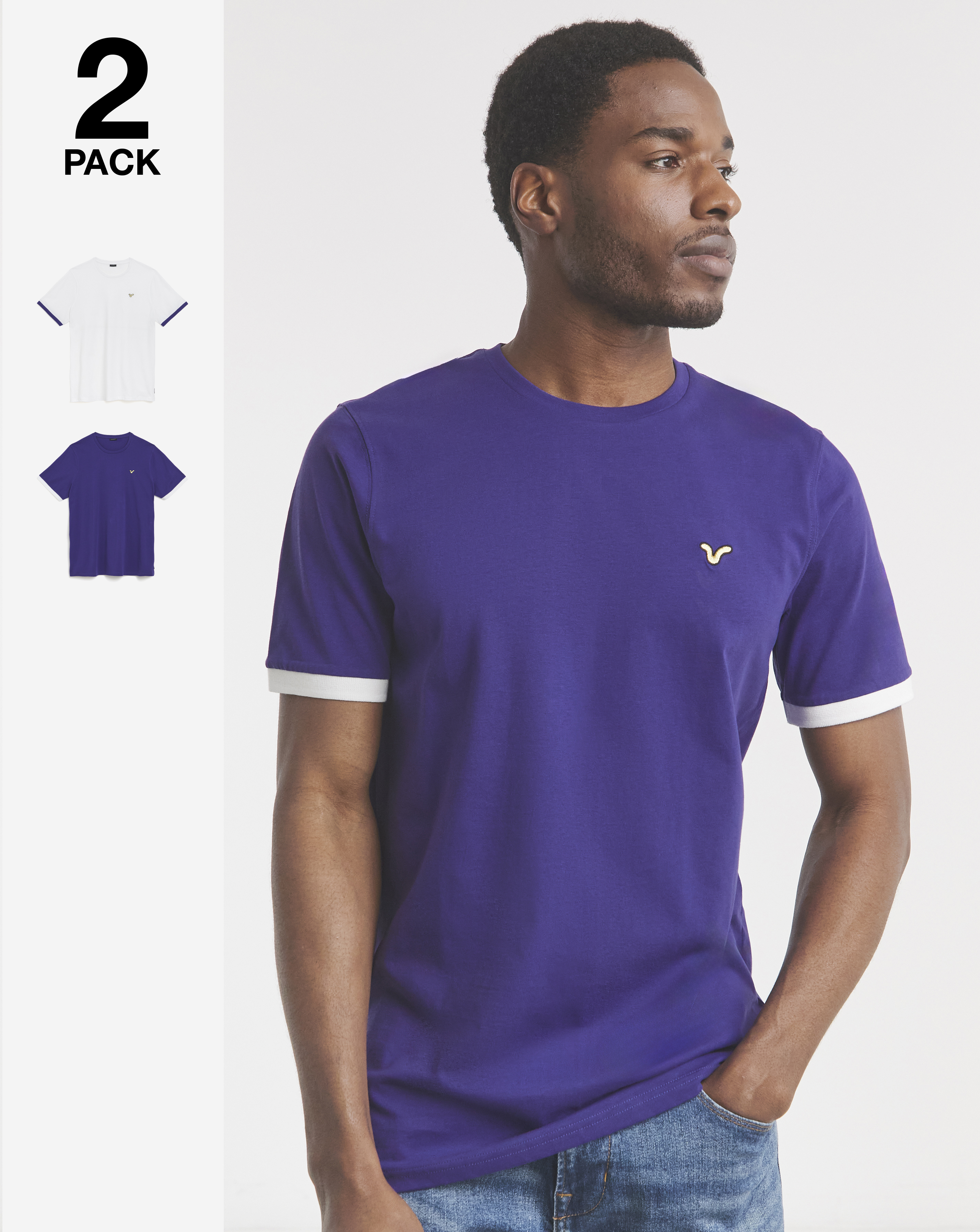 Voi STORM 2 PACK T-SHIRT LONG LENGTH