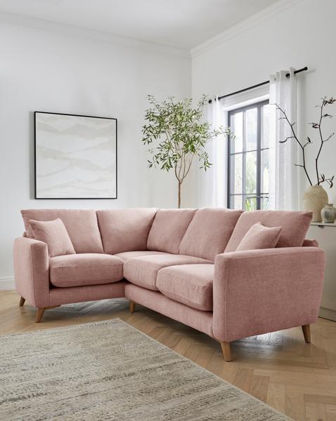 Beckett Chenille Left Hand Corner Sofa