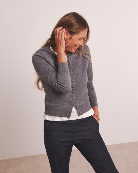 ANTHOLOGY MERINO WOOL BLEND CARDIGAN
