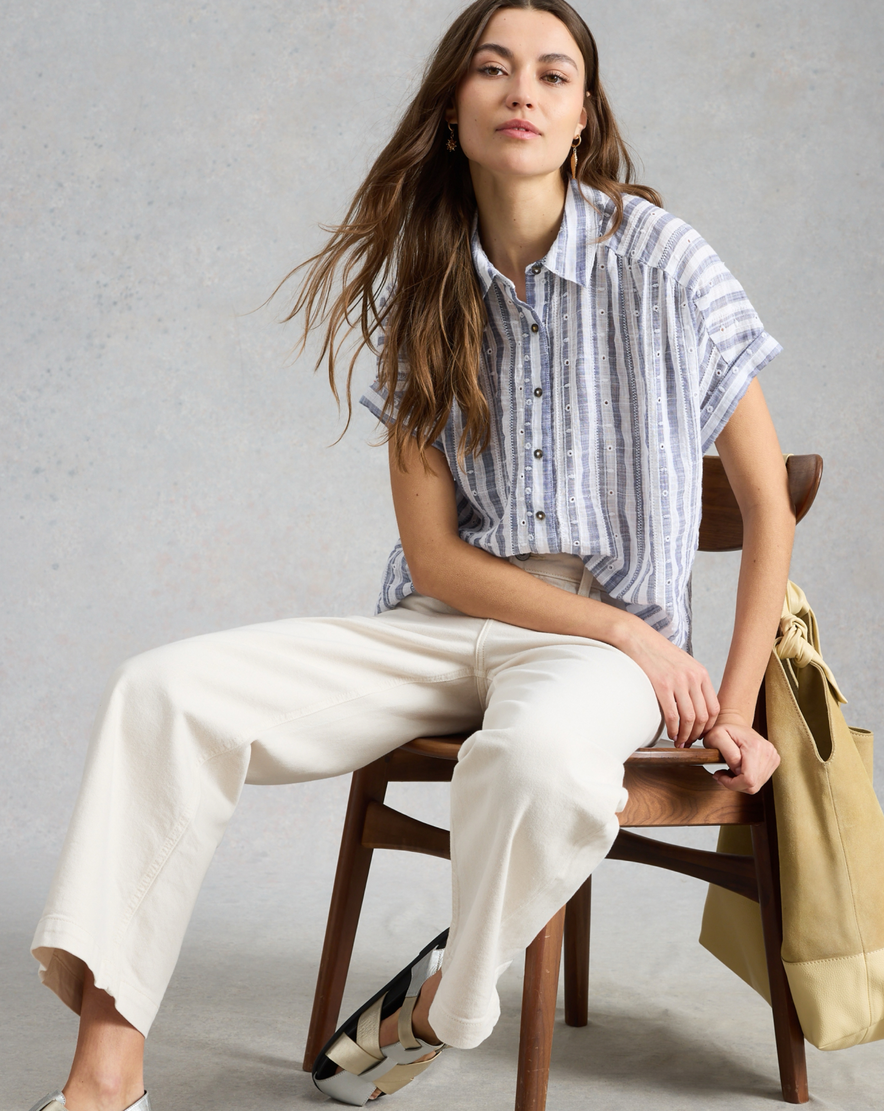 White Stuff Orla Button Through Shirt