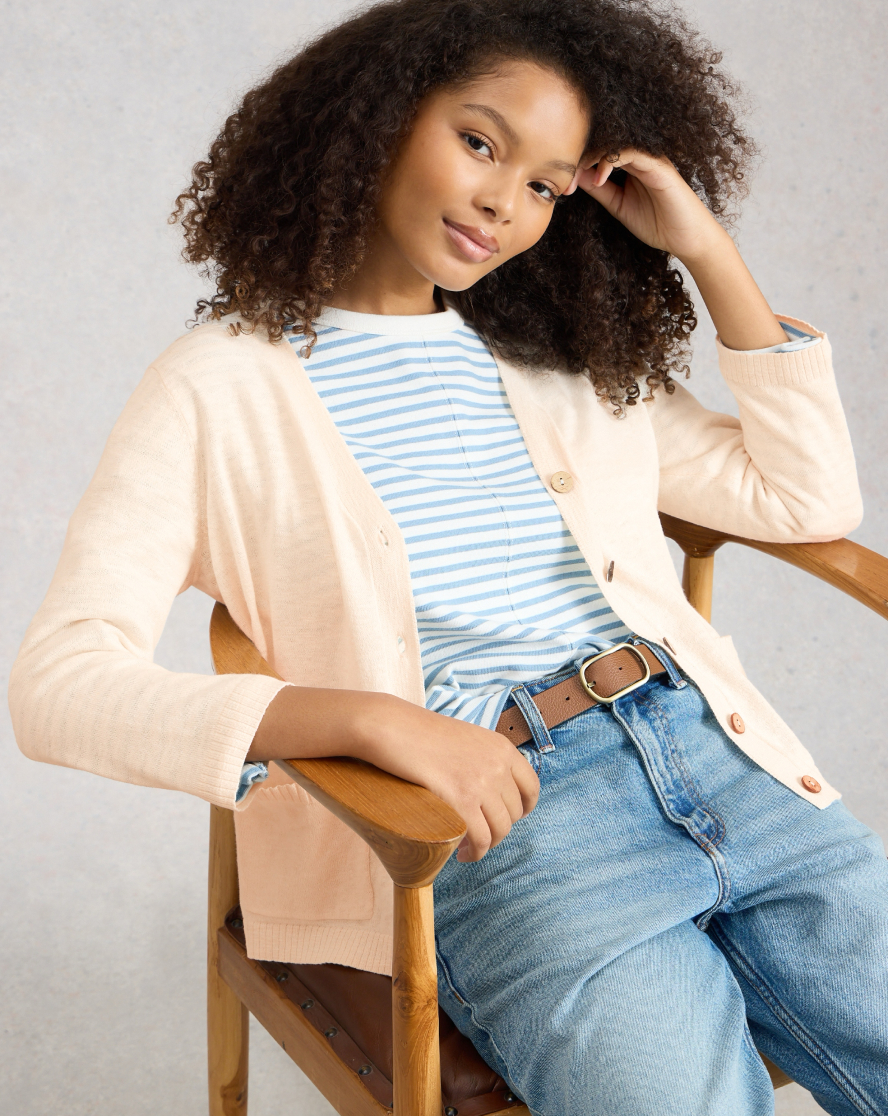 White Stuff Nova Linen Blend Cardigan - White