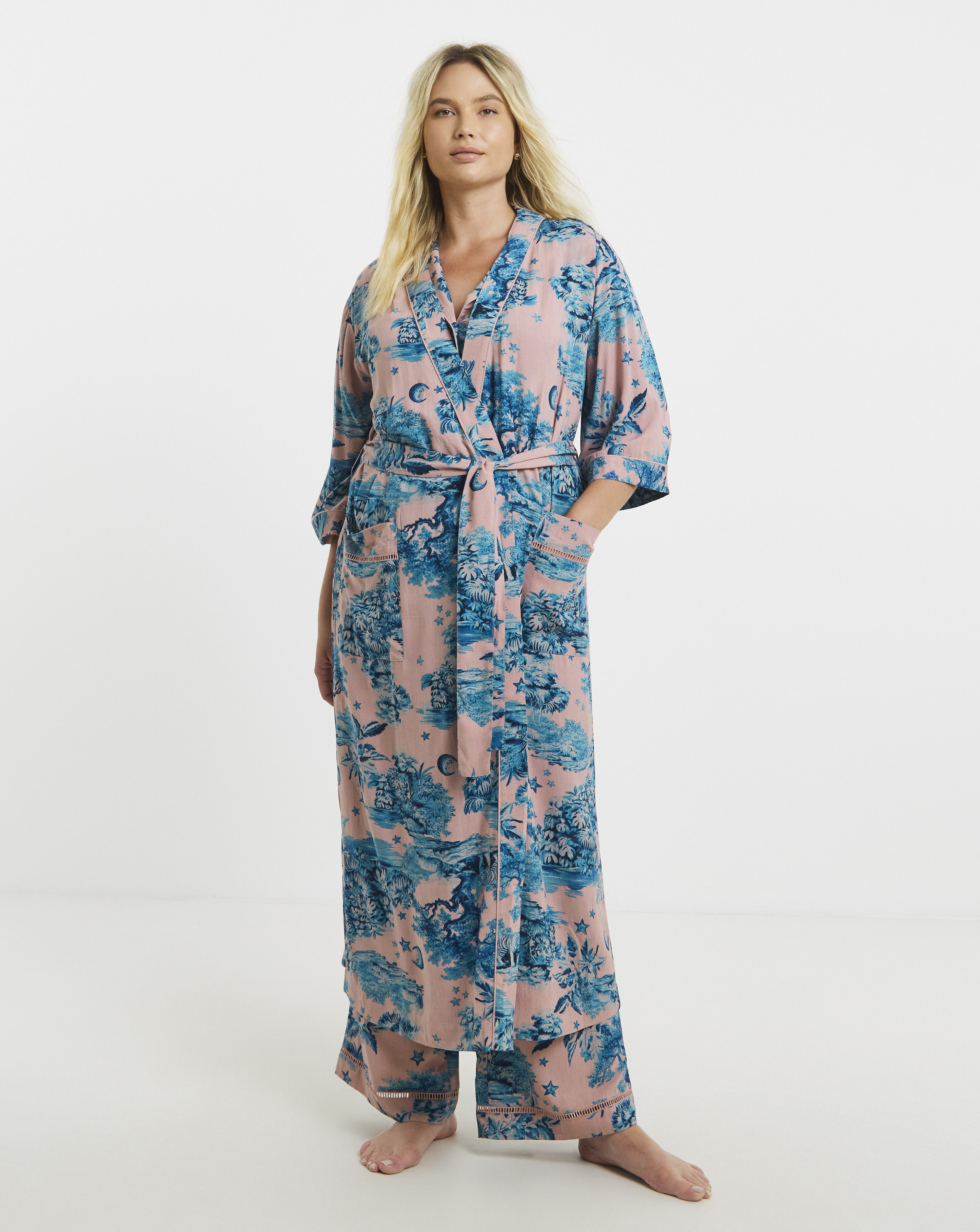 Figleaves Printed Viscose Maxi Gown