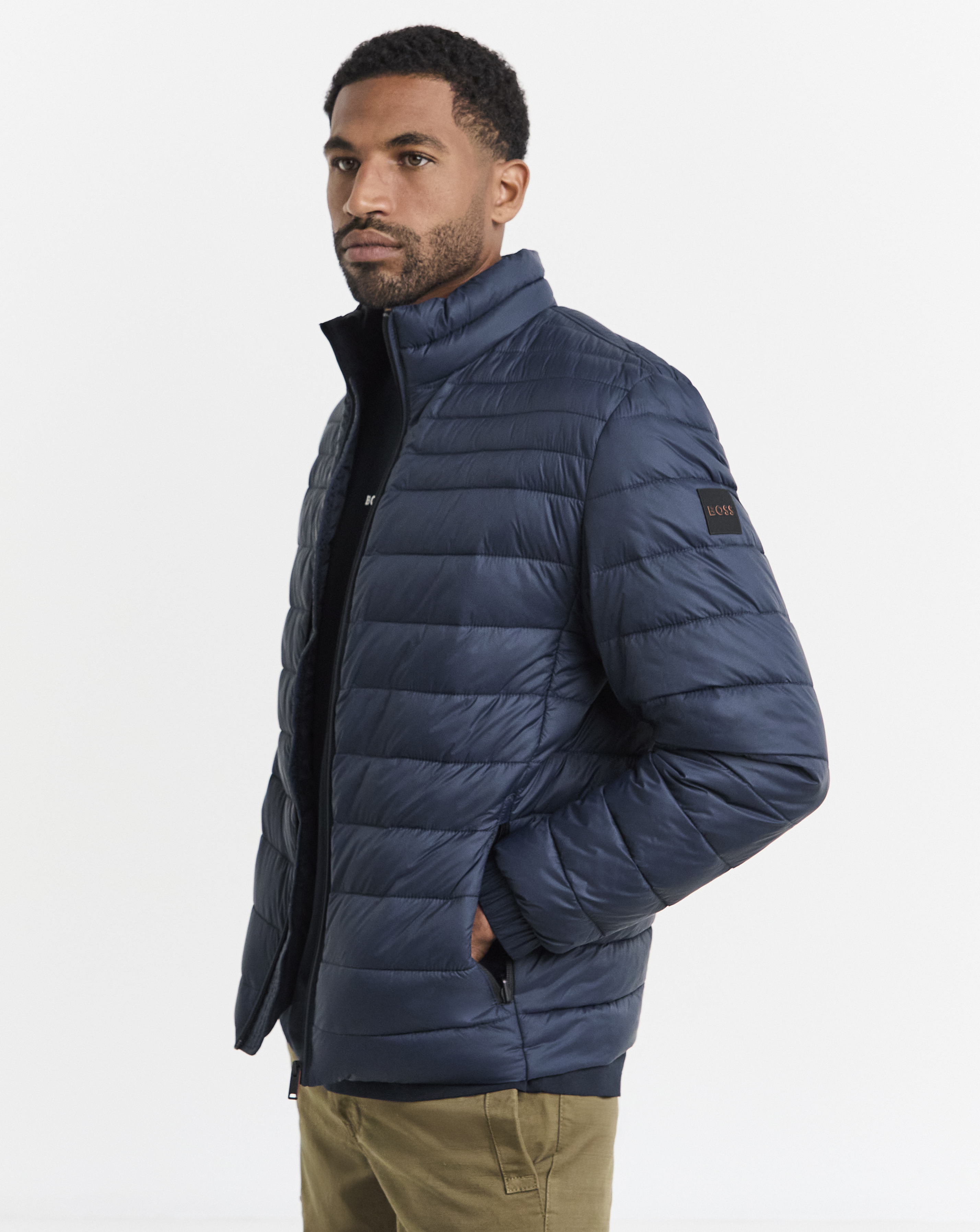 BOSS Padded Jacket - Navy