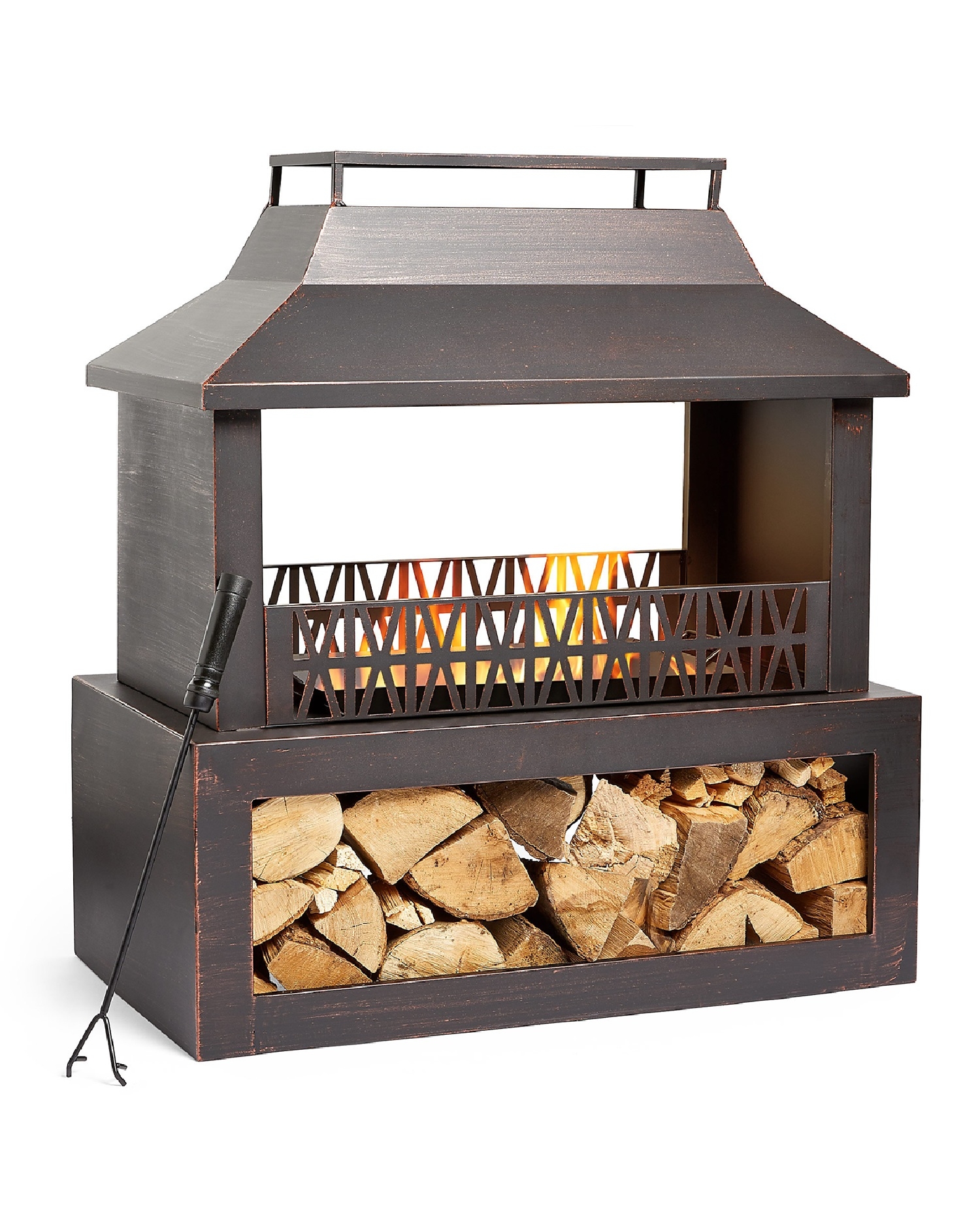 VonHaus Garden Fireplace Fire Pit