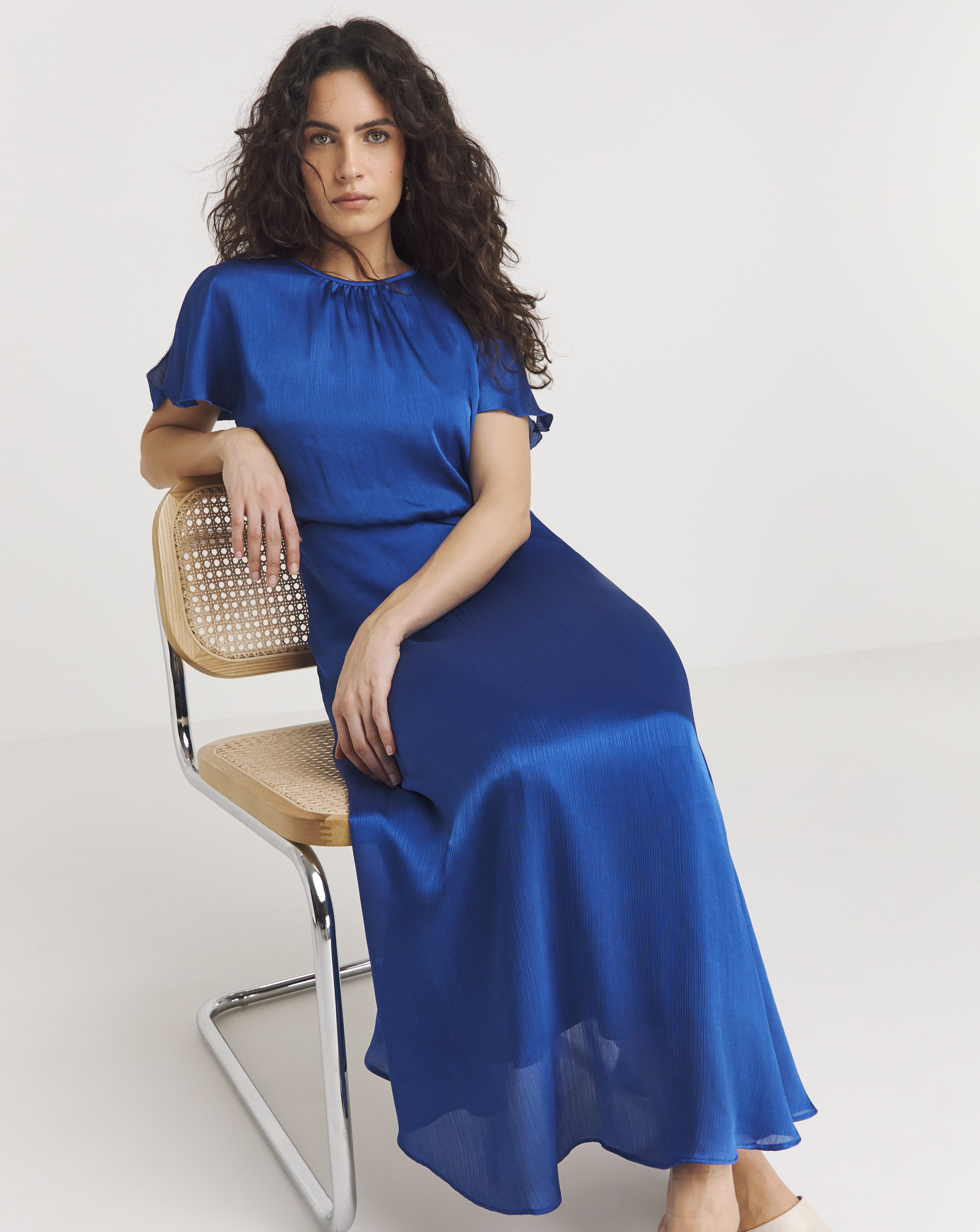 Joanna Hope Blouson Split Sleeve Dress