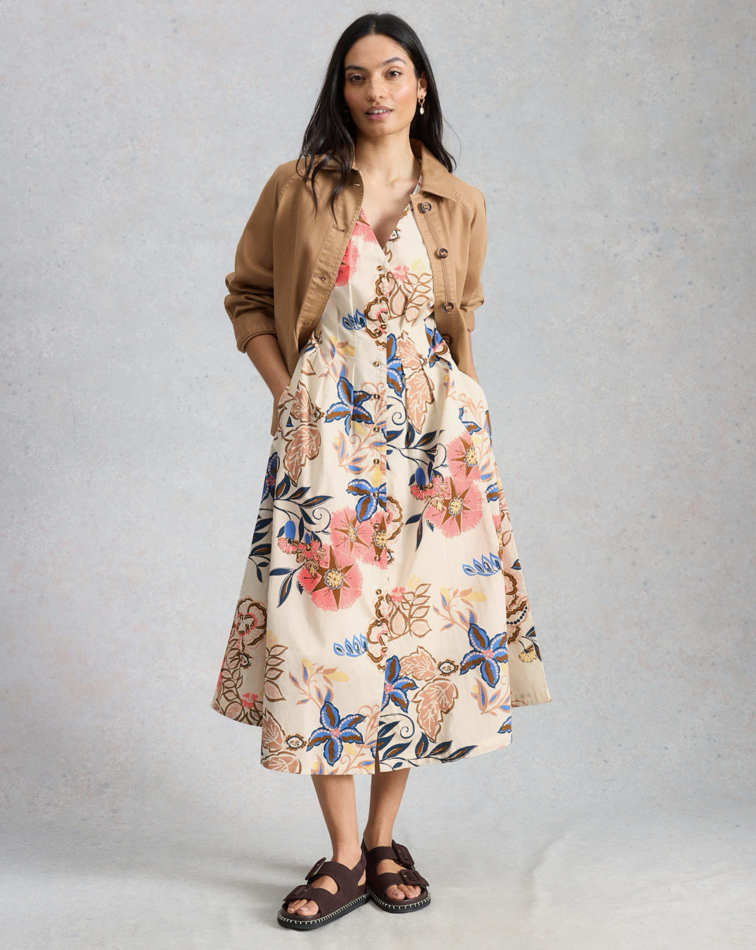 White Stuff Kate Button Through Dress