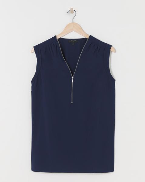 Zip Front Top