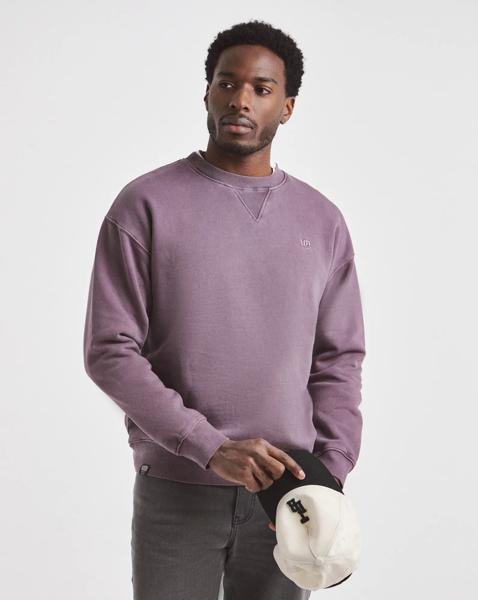 Union Crew Neck Sweatshirt - Plum