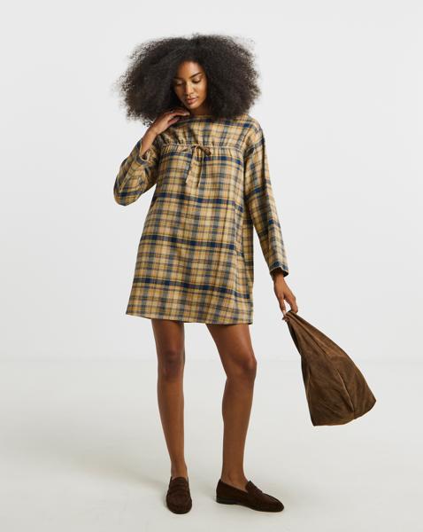 Native Youth Gingham Mini Dress