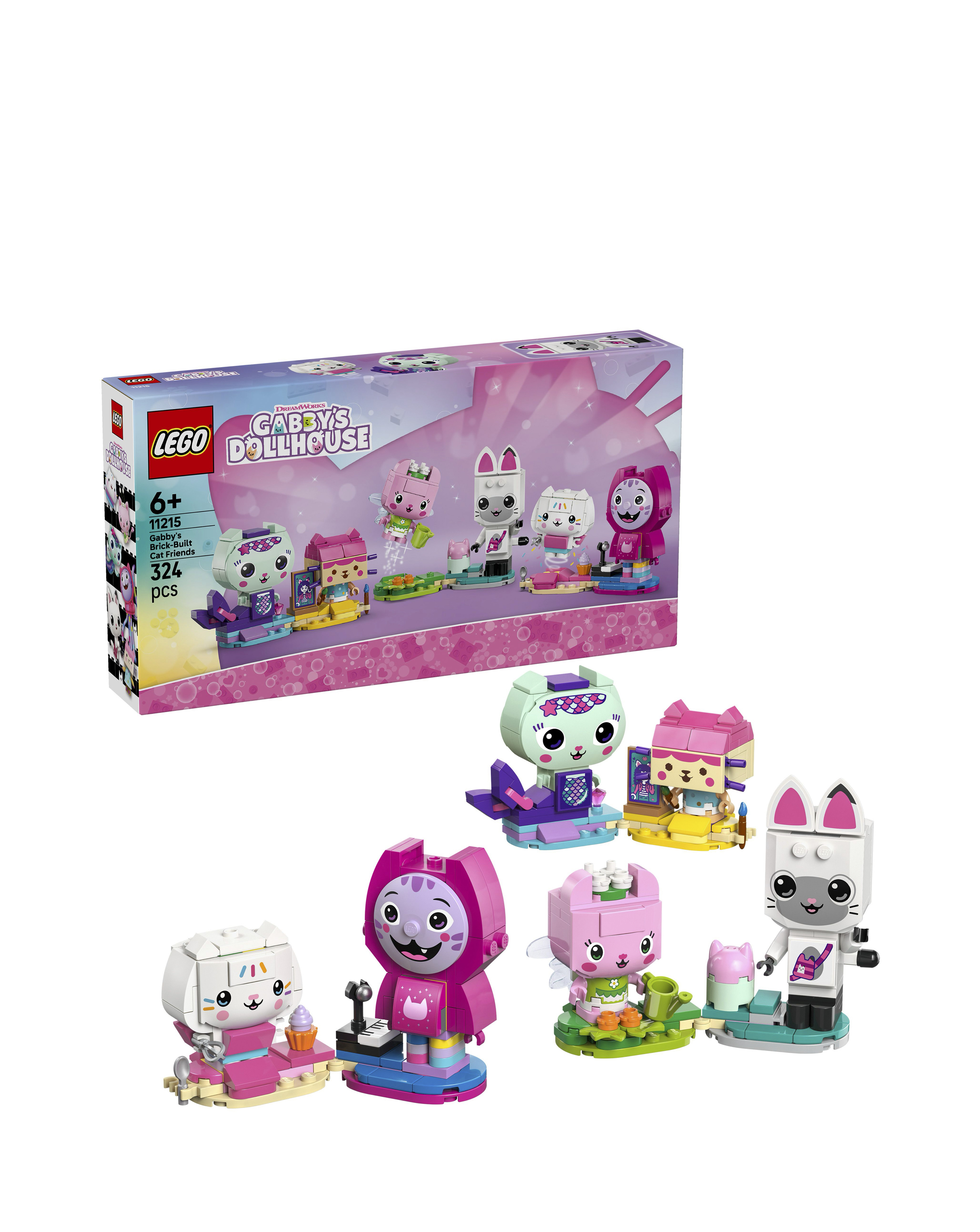 Gabby's Dollhouse - Building Toy - Cat Friends - 6 Figures