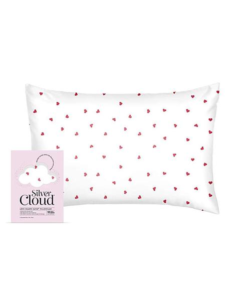 Heart Print Satin Pillowcase