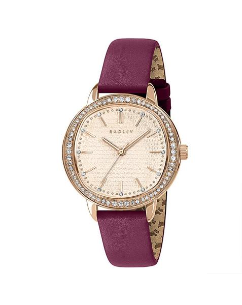 Radley Rose Gold Plated Red Berry Watch