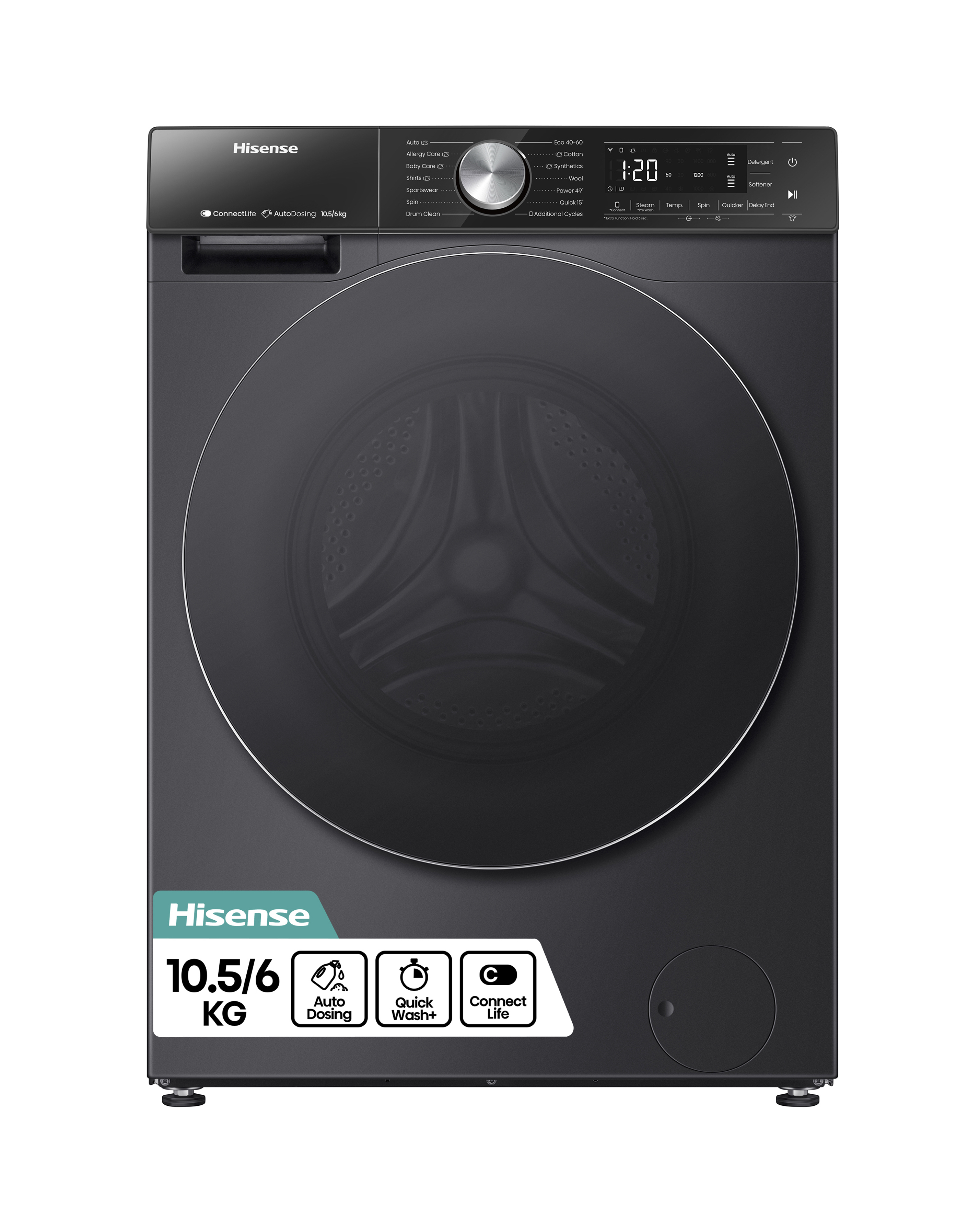 Hisense WD5S1045BB 10.5kg Washer Dryer