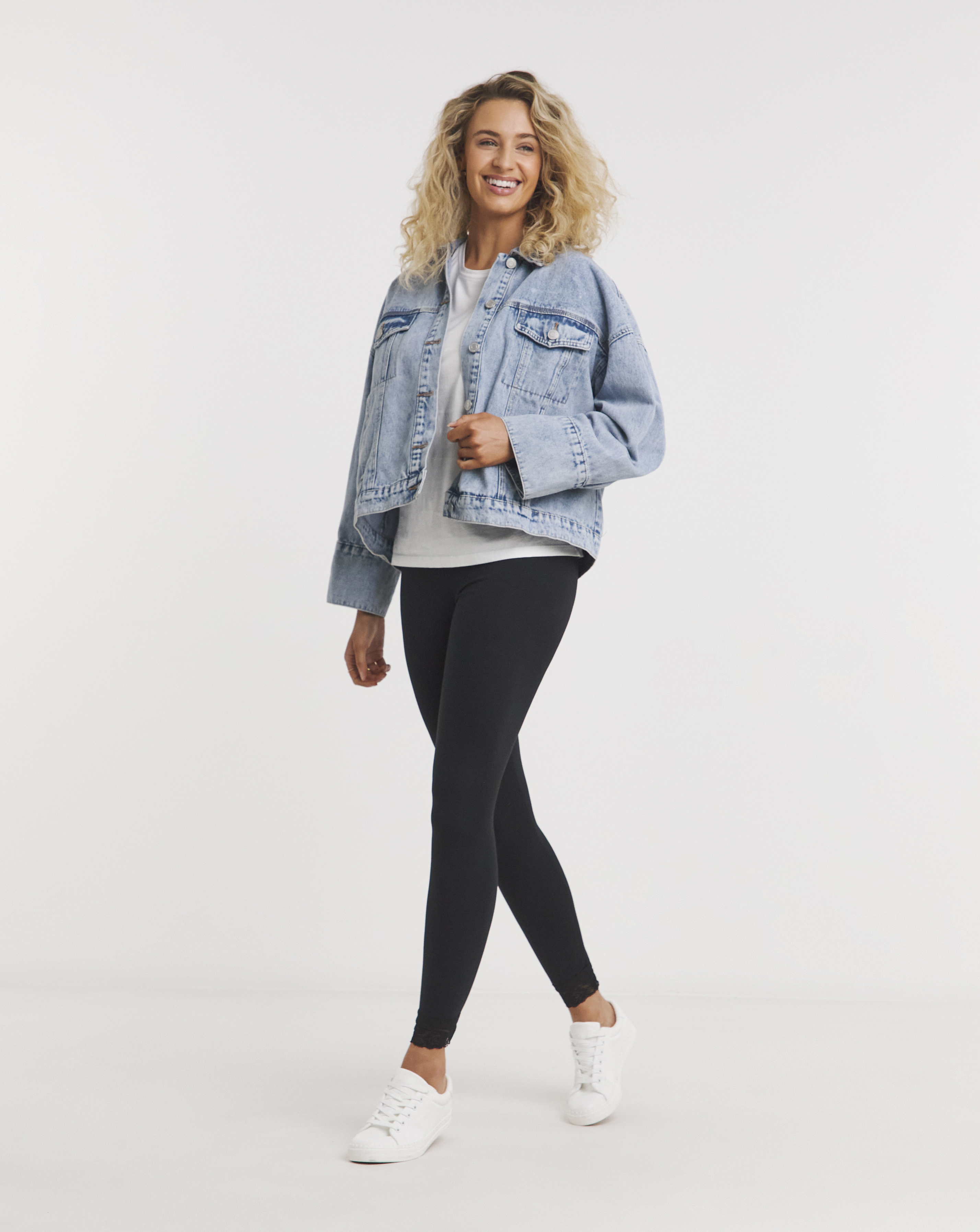 Joe Browns Black Lace Hem Leggings