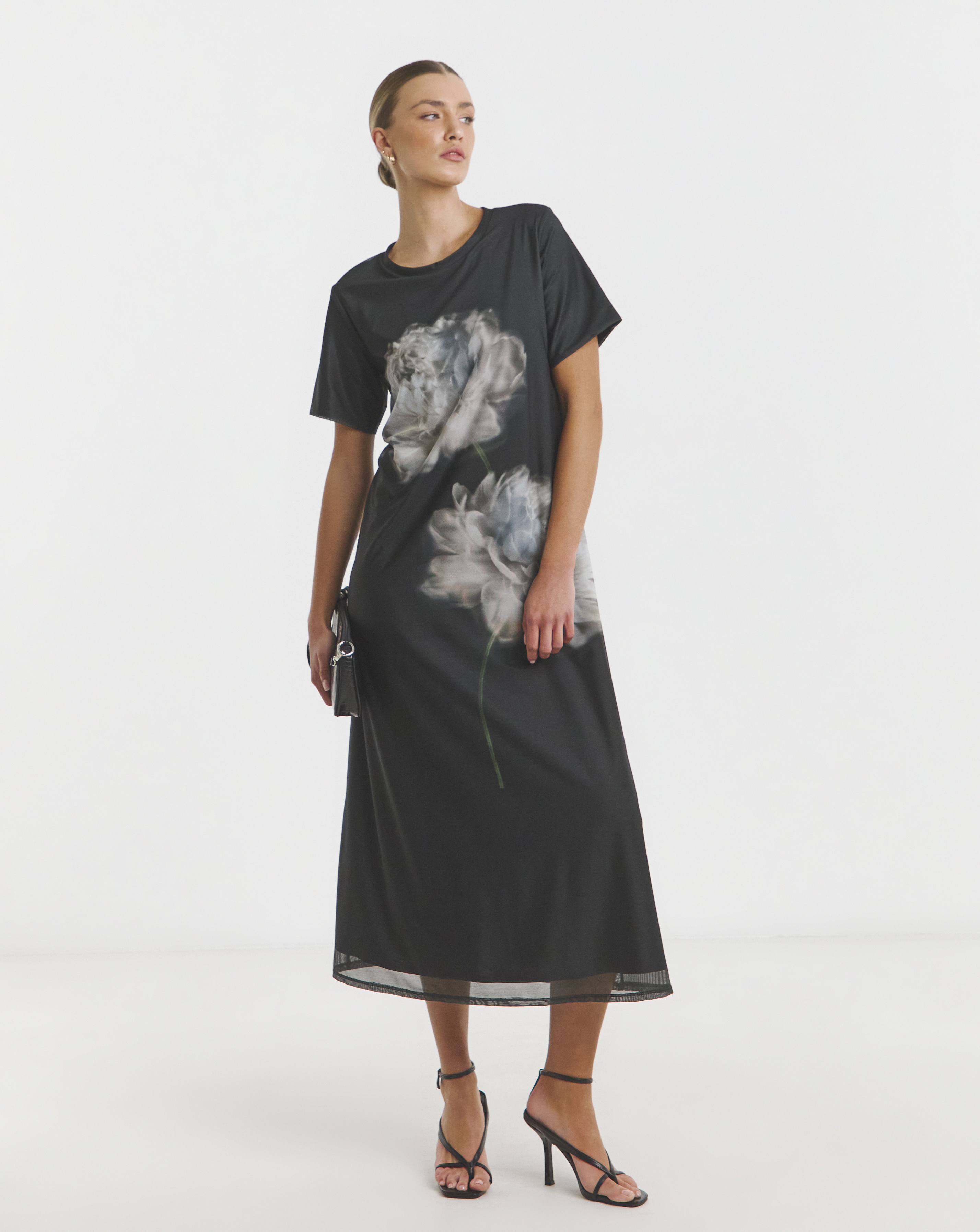 Flounce London Floral Midaxi Dress