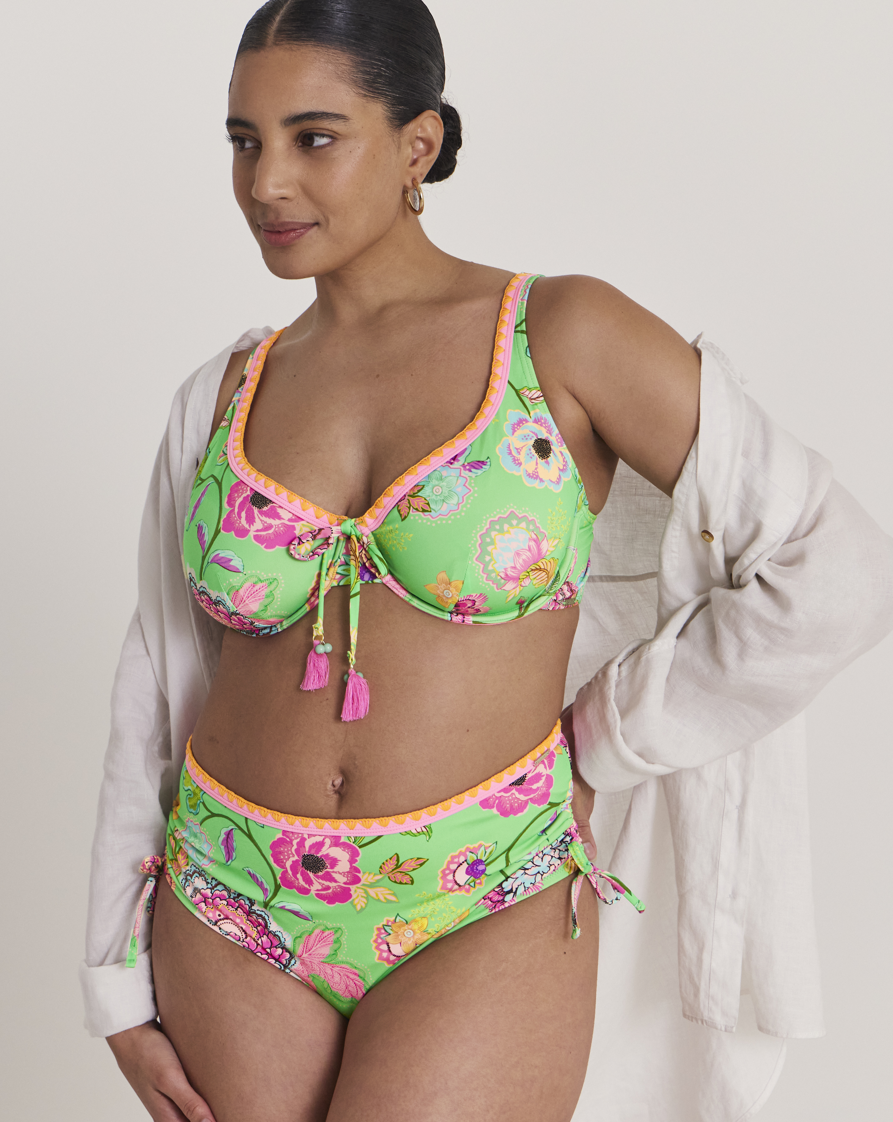 Adjustable Leg Bikini Shorts