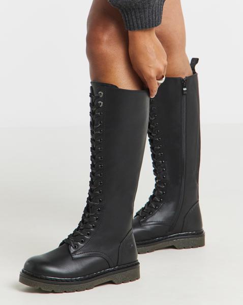 Heavenly Feet Avalon Knee High Boots Standard to Curvy Calf Wide Fit - Image