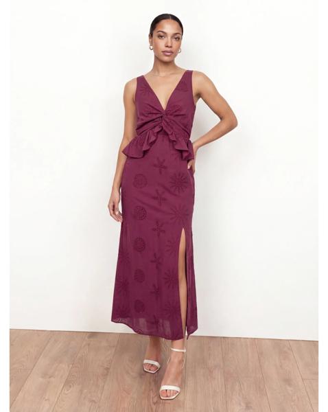 Maya Deluxe Broderie Midaxi Dress - Image