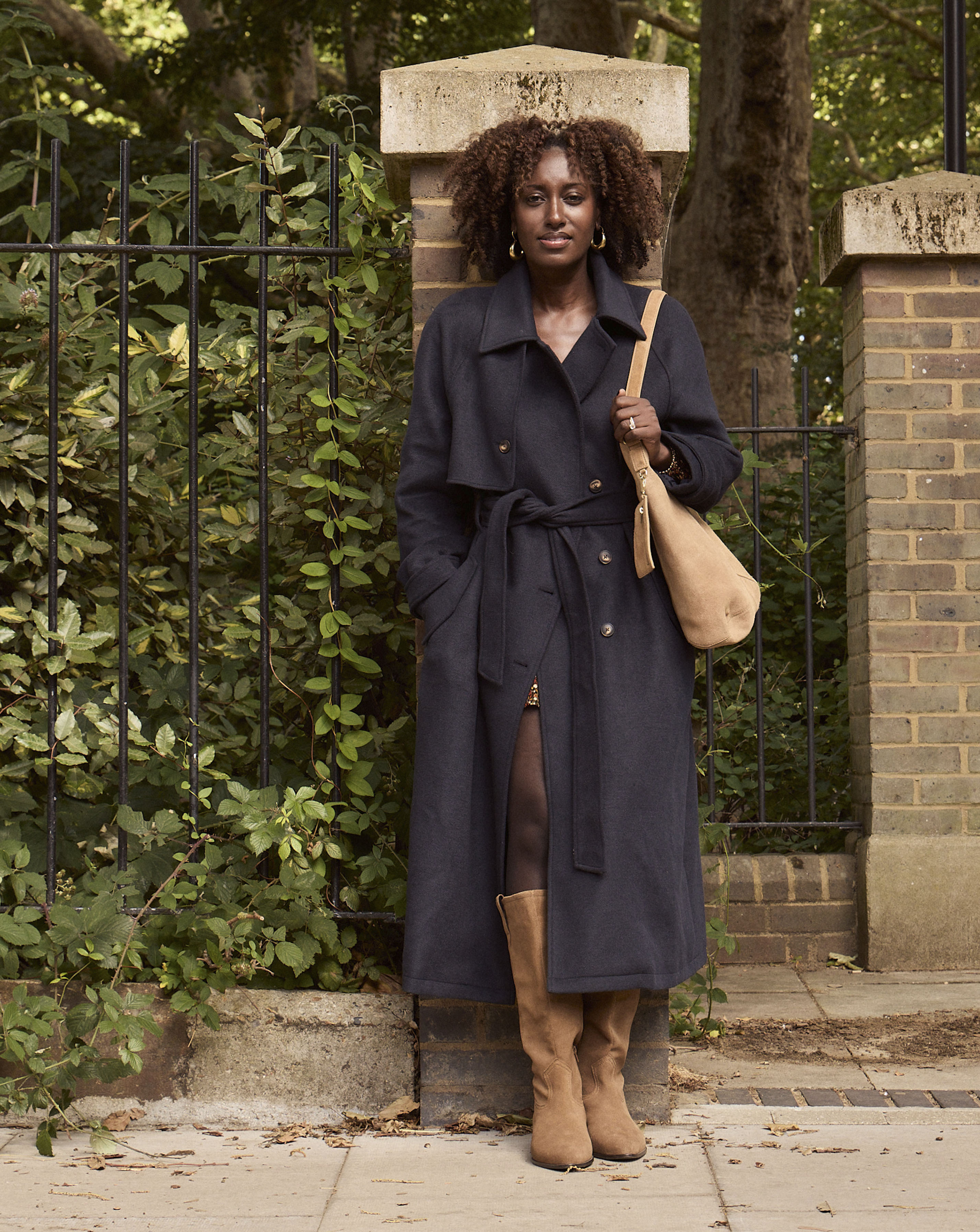 Wool Blend Trench Coat