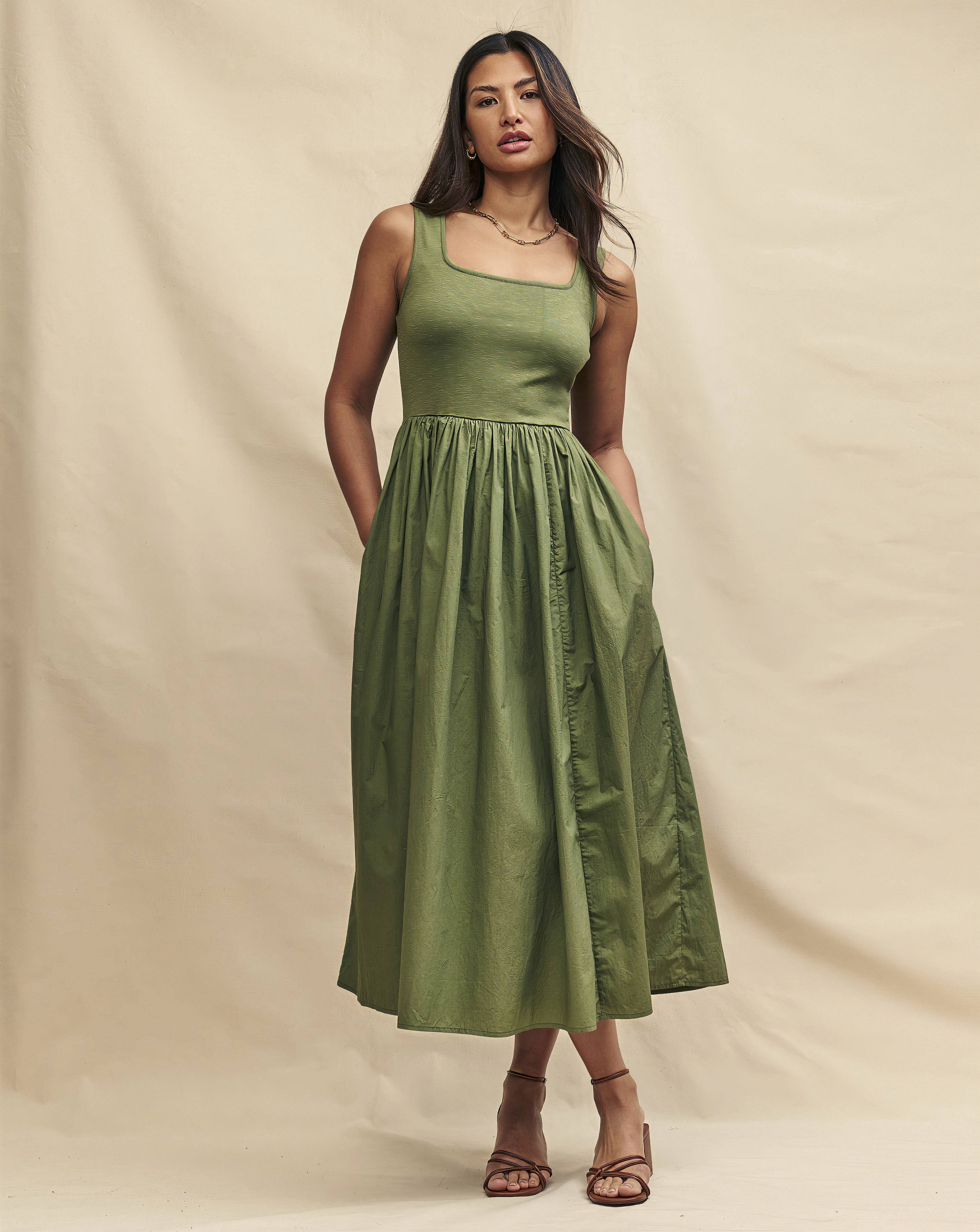 Nobody's Child Skater Midi Dress