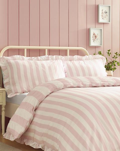 Catherine Lansfield Seersucker Duvet Set