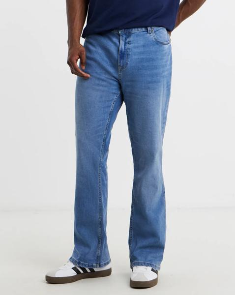 Bootcut Fit Stretch Jeans Lgt Stonewash