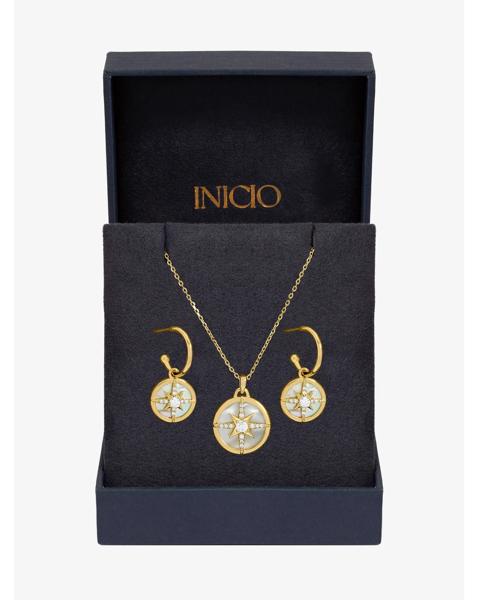 Gold Plated Starburst Set - Gift Box