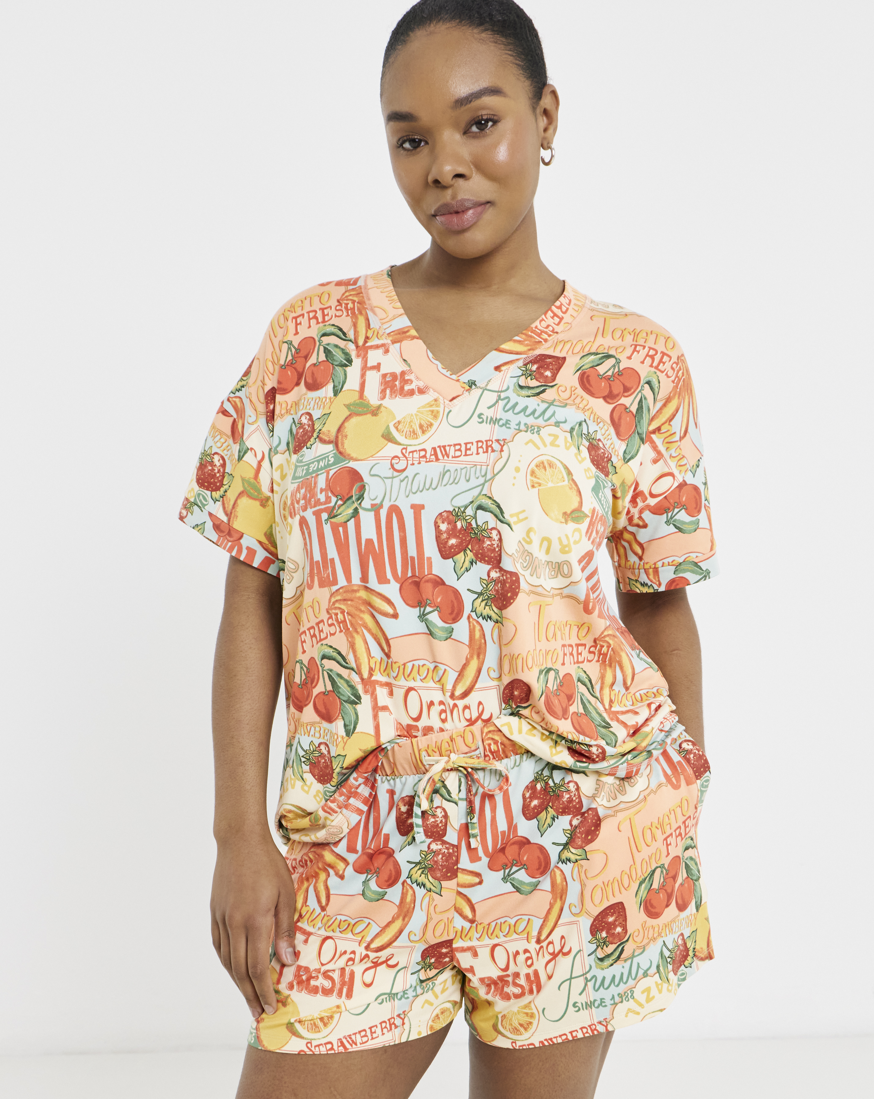 Figleaves Fruit Shortie Pyjama Set