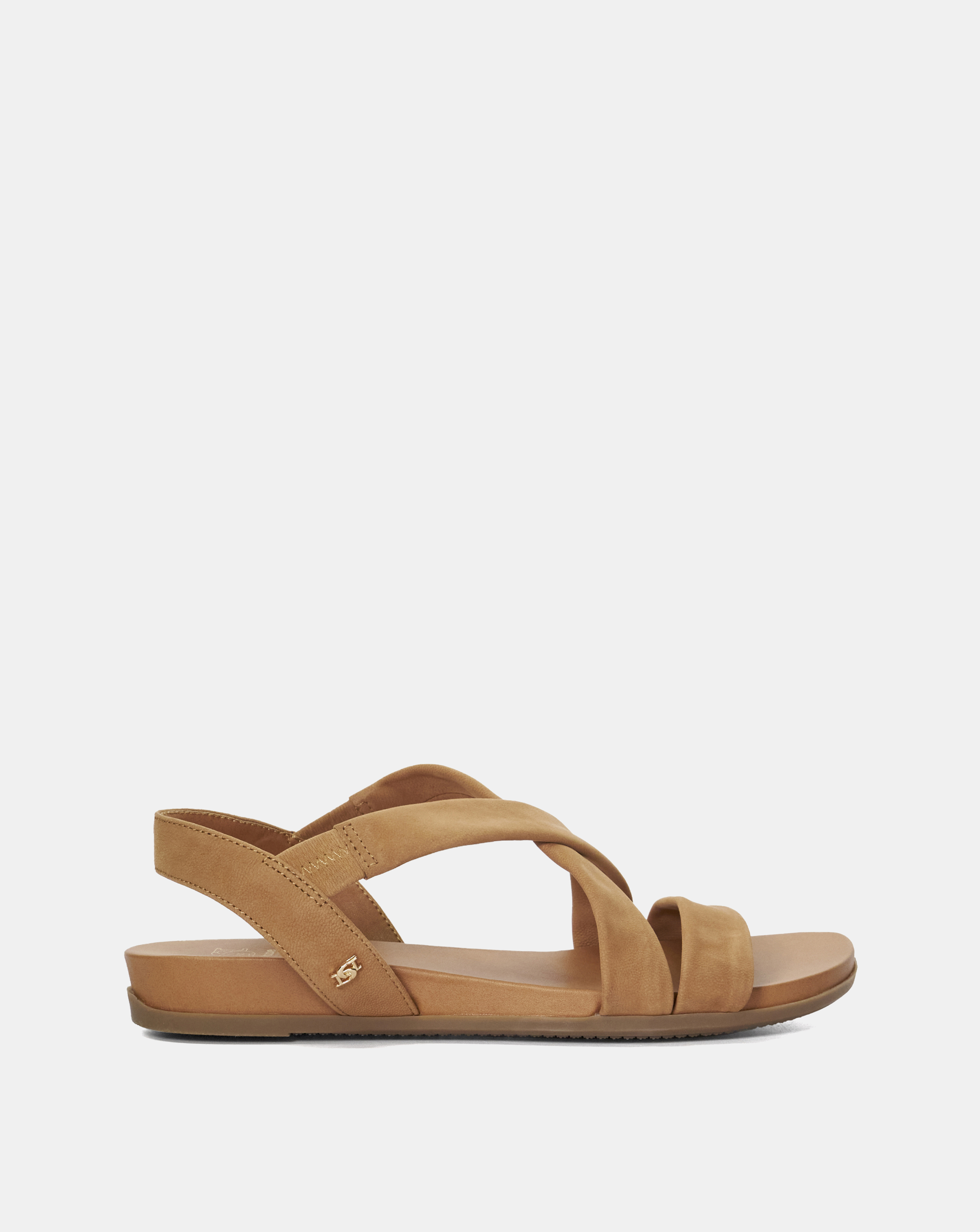 Dune Landies Leather Sandals Wide Fit