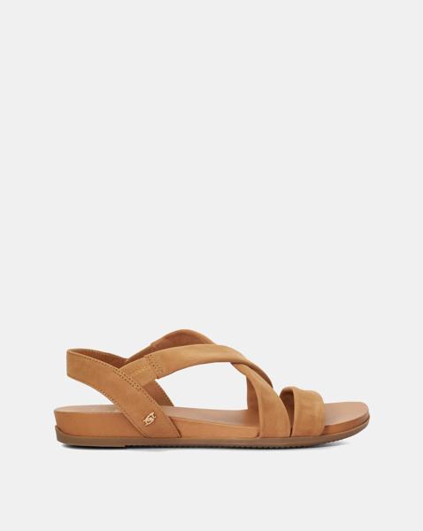 Dune Landies Leather Sandals Wide Fit