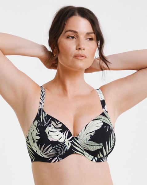 Elomi Tropical Retreat Plunge Bikini Top