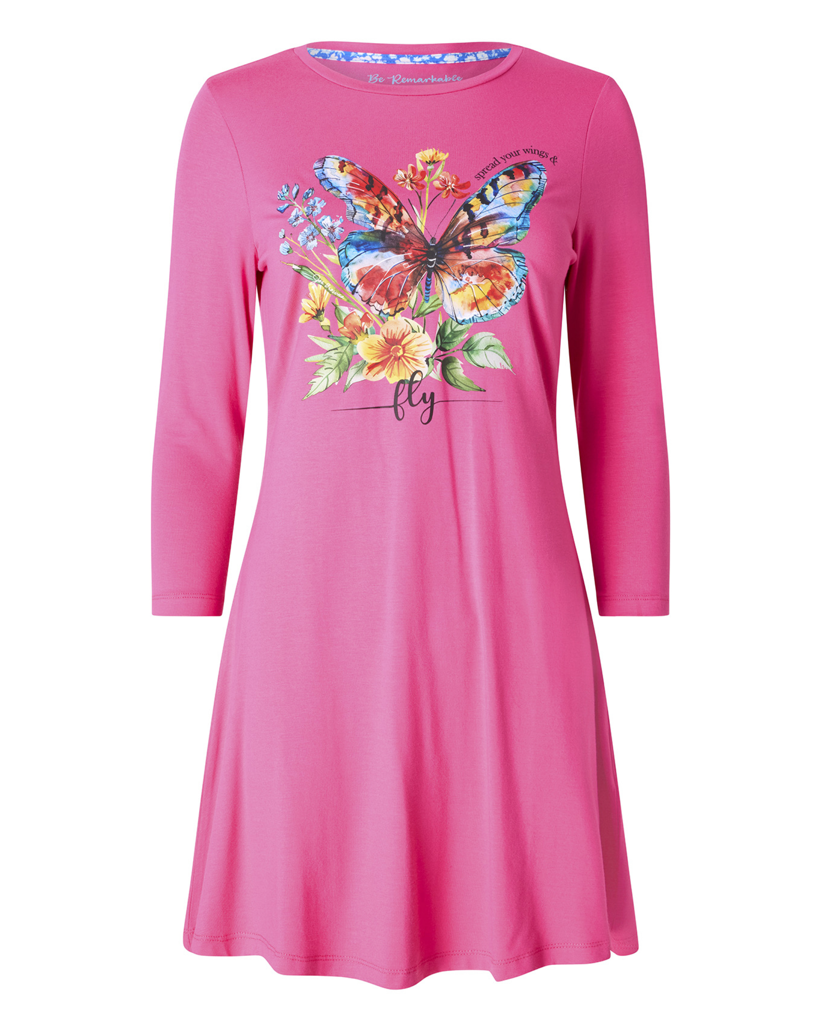 JB Beautiful Butterfly Graphic Tunic Top