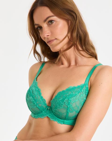 Ann Summers Sexy Lace DD Plus Bra Green