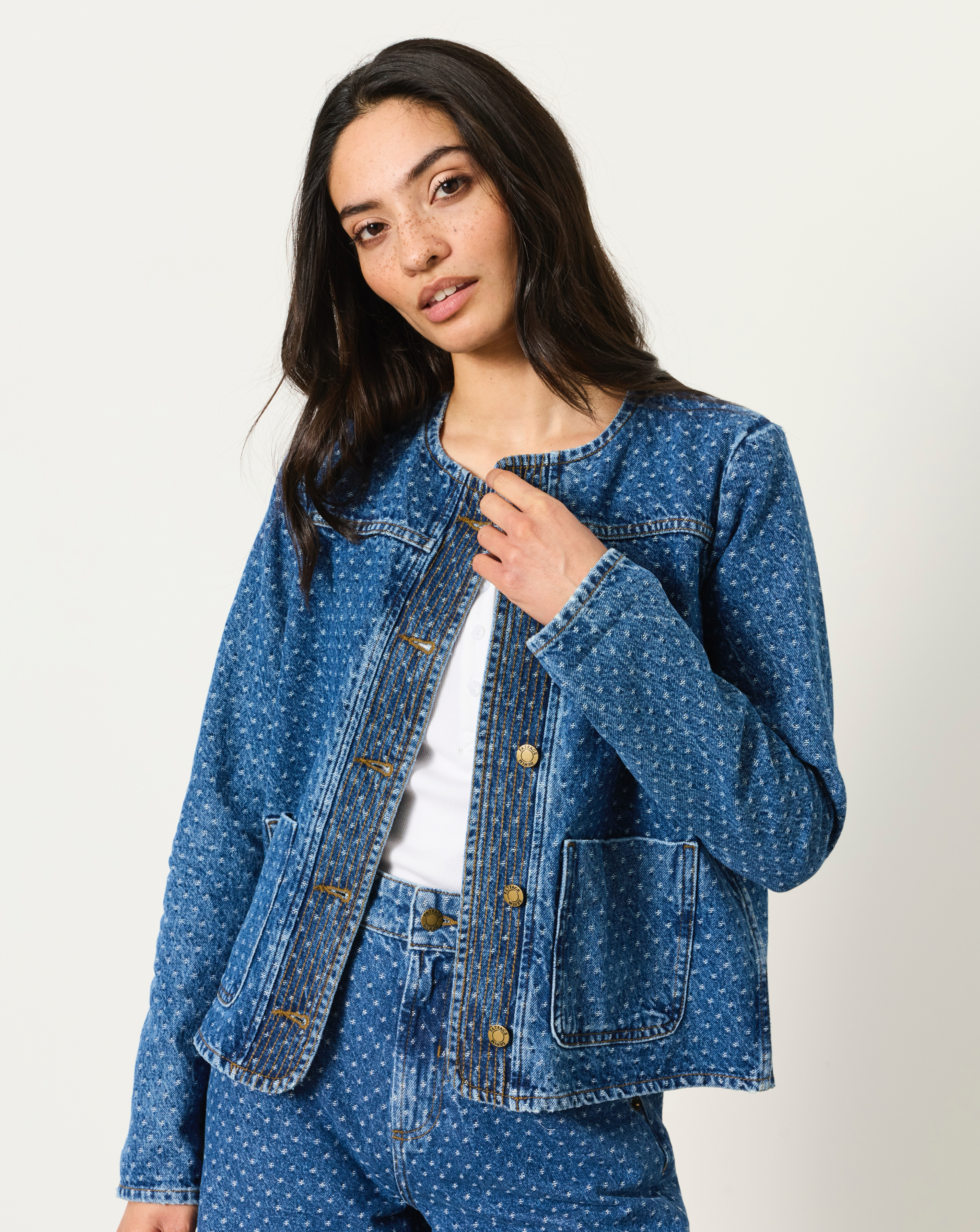 FatFace Women's Denim Jacket - Blue Denim - Size 14