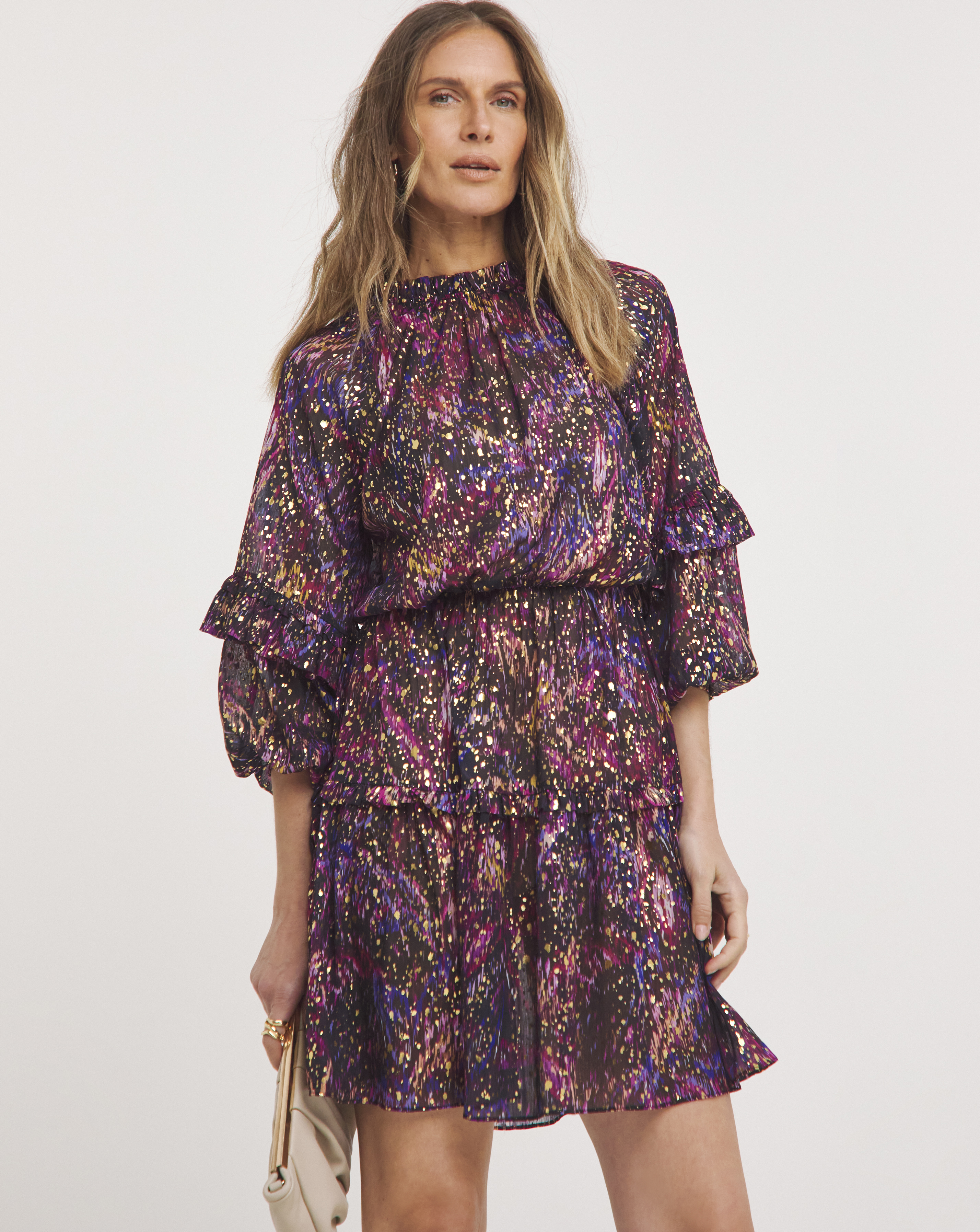 Joanna Hope Foil Print Dress