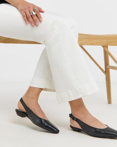 Square Toe Slingbacks Wide