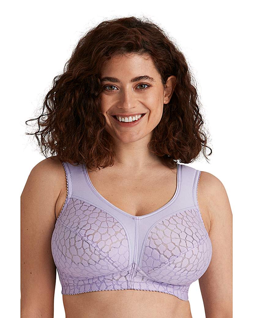 Miss Mary of Sweden Lovely Jacquard Bra - Lavender - 48DD