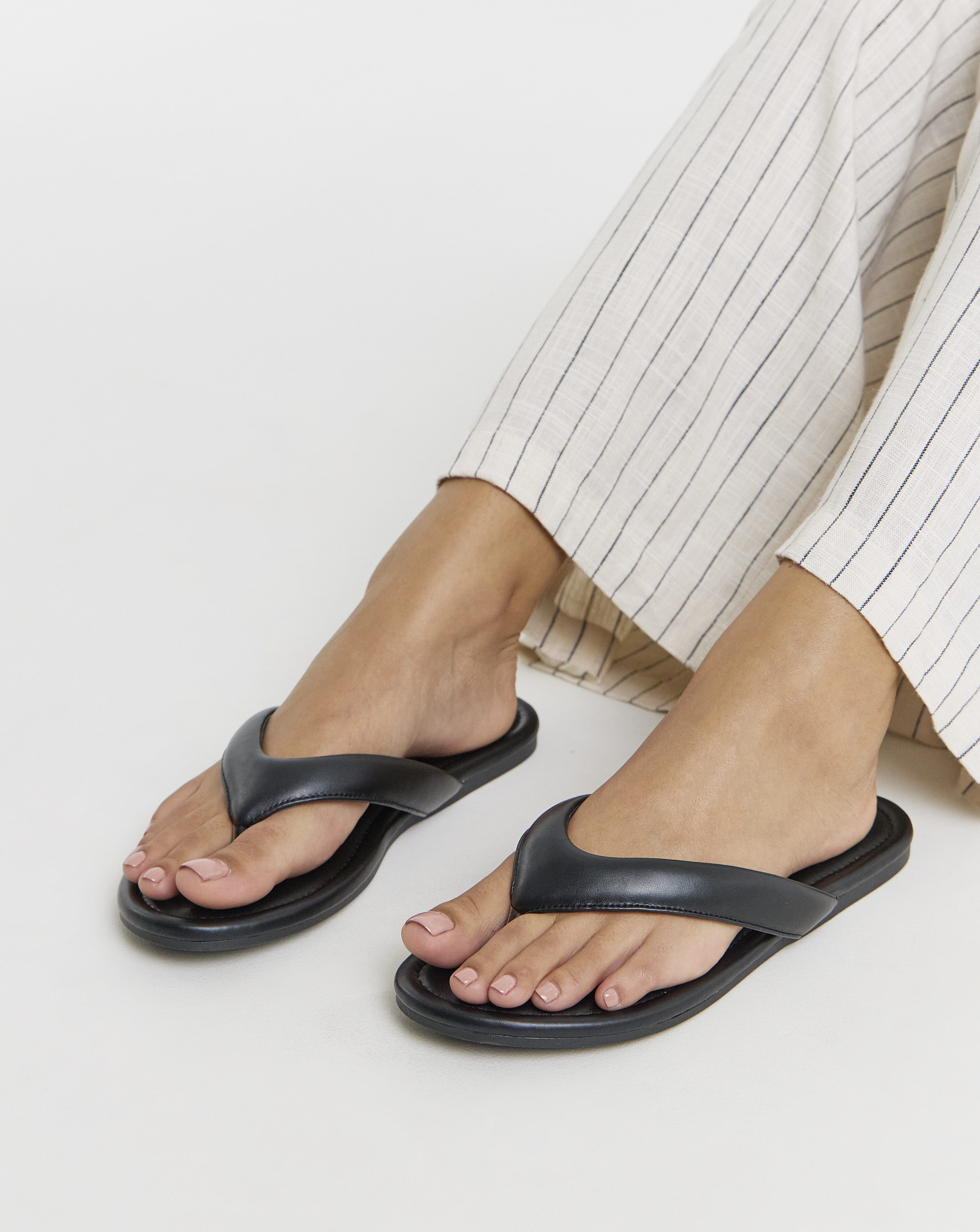 Flat Toe Post Sandals Extra Wide Fit