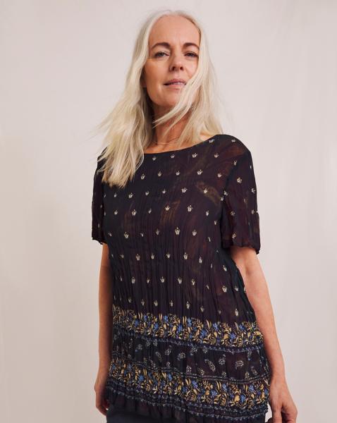 Julipa Reversible Crinkle Top
