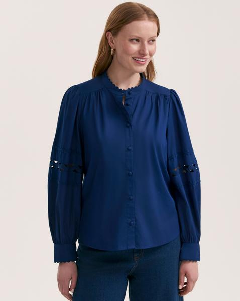 Finery London Balloon Sleeve Shirt