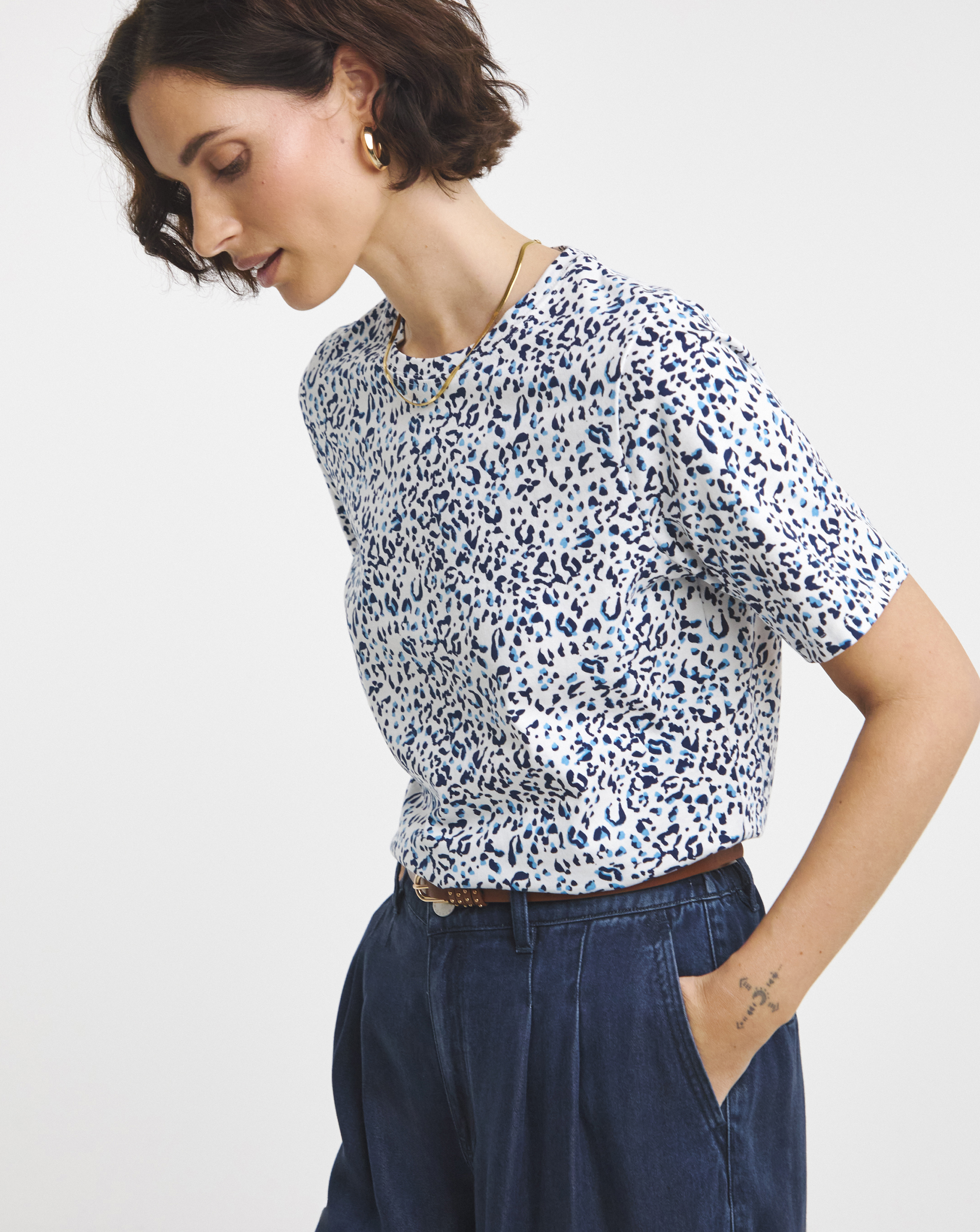 The Printed Crew Neck Tee