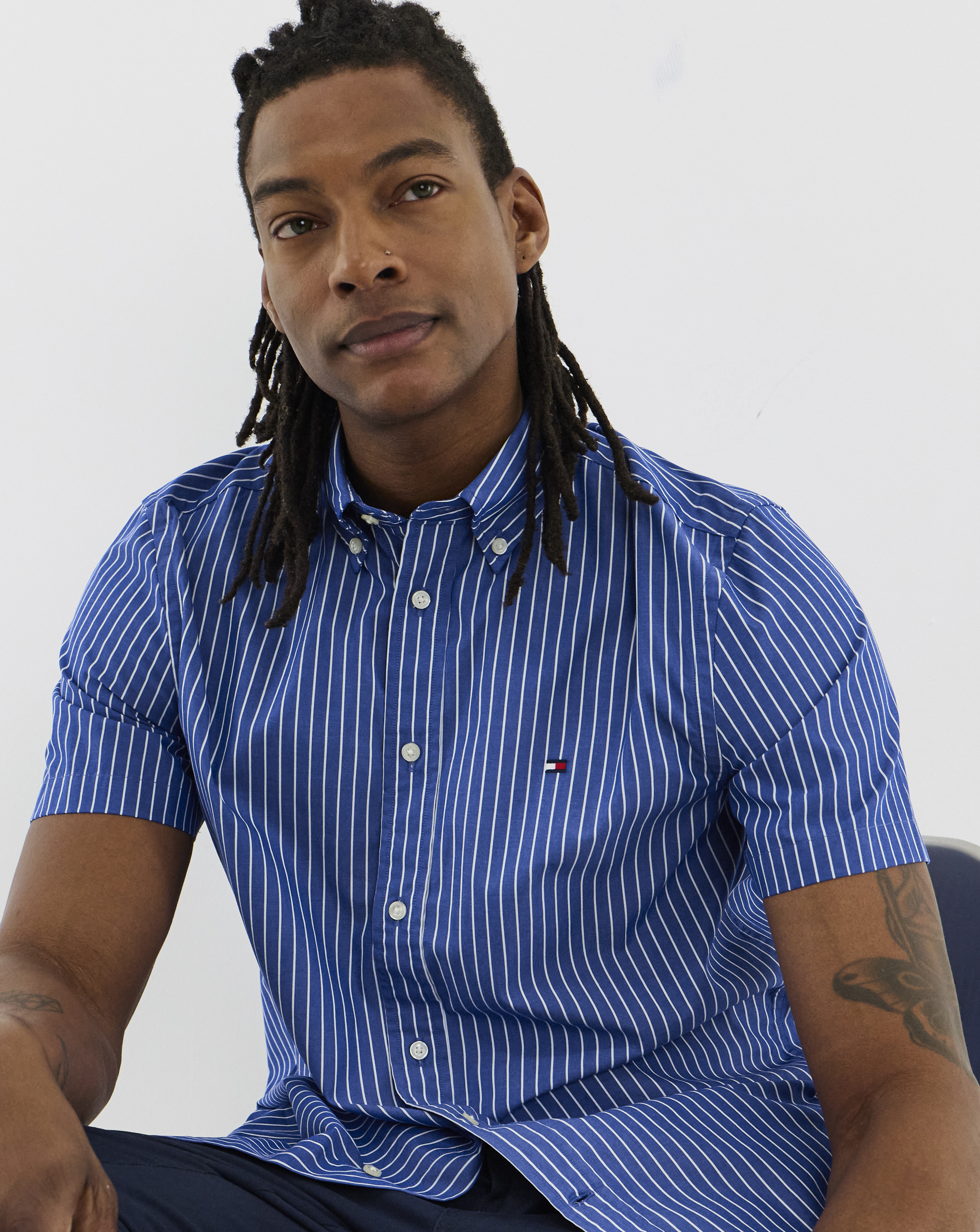 Tommy Hilfiger Flex Poplin Stripe Shirt