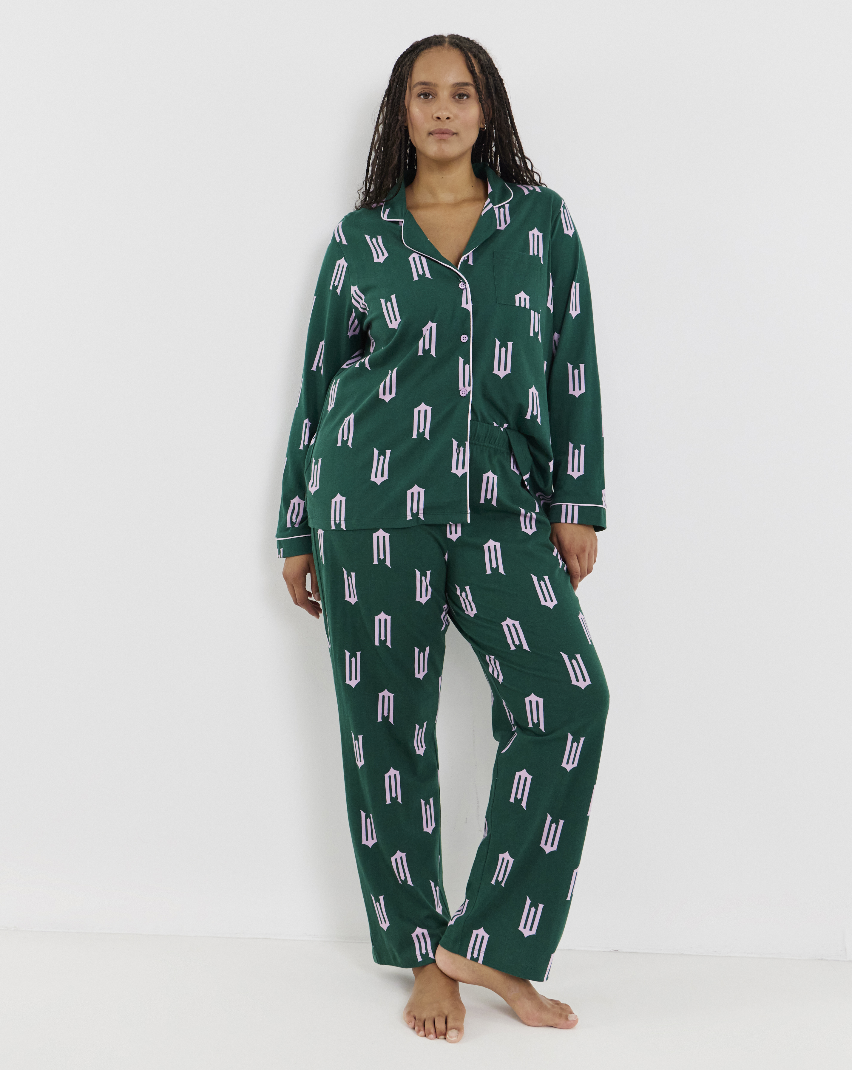 Wicked Button Through Pyjama Set