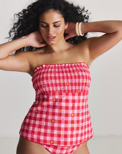 Simply Be Shirred Tankini Top