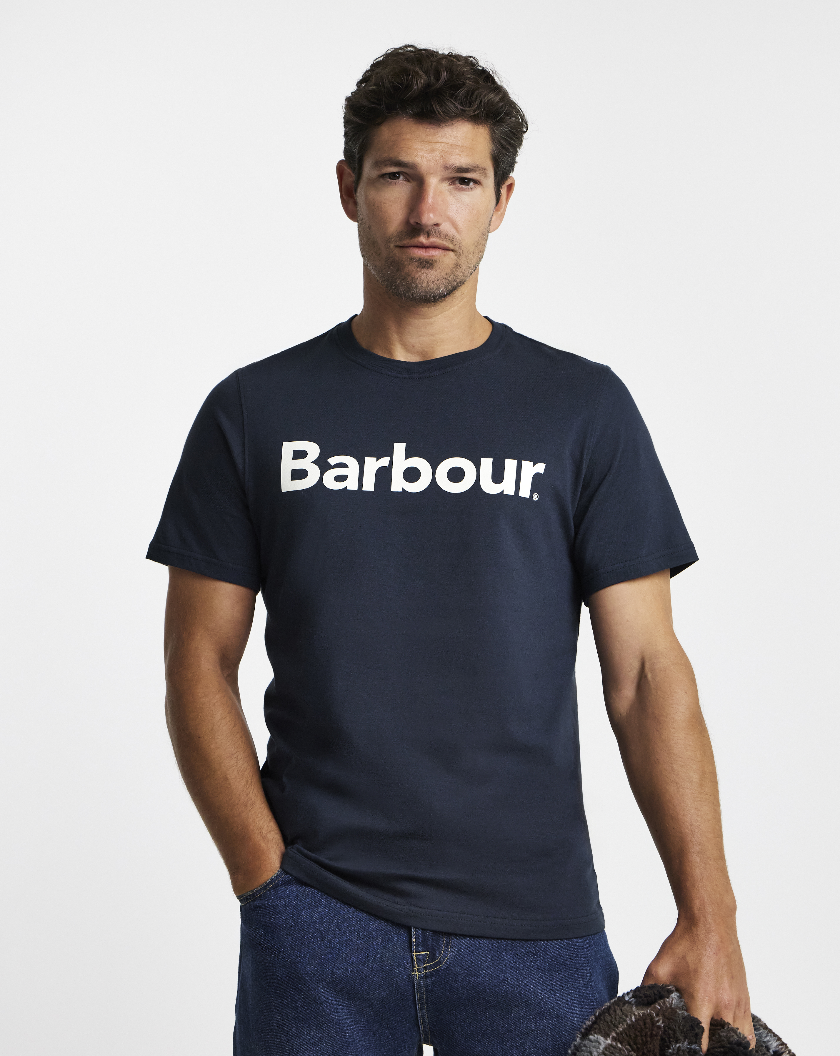 Barbour Short Sleeve Logo T-Shirt - Navy
